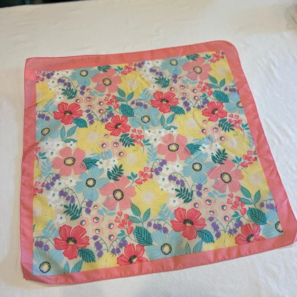 Vintage Pastel Floral Scarf